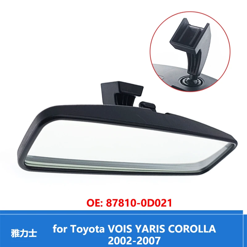 Ruili674 For Vios Interior Rear View Mirror For Toyota Corolla Yaris Vios 2002-2007 MIRROR ASSY inside mirrors 87810-0D021