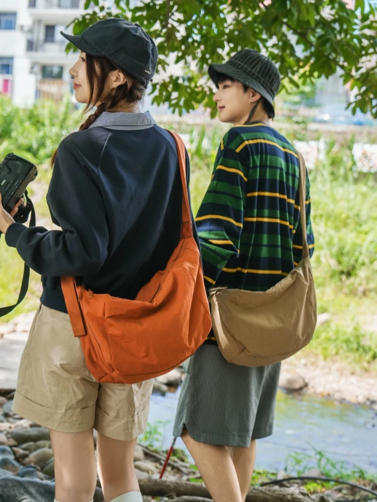Casual Large Capacity Nylon Bag Women's 2026 New Single Shoulder Slant Cross Bag Fashionable All-Match Commuting Bag