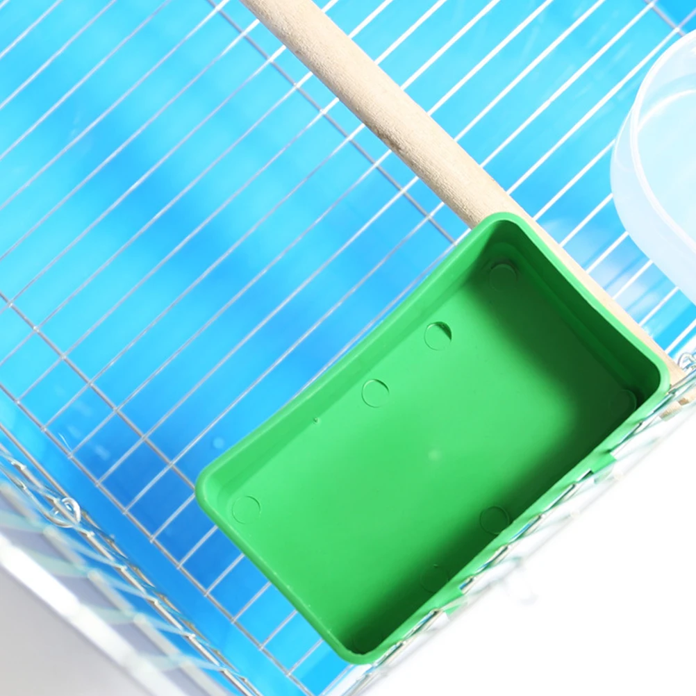 

2 Pcs Bird Bath Tub Shower Basin Bright Friendly Pet Supply Parrot Bathing Feeder Small Bird Toy Plastic