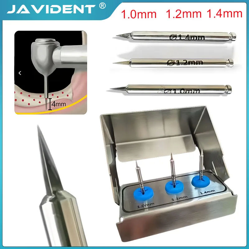 JAVIDENT Dental Implant Long Lance Pilot Drills Implant Burs  Nutrient Hole Drill Bits  Instruments and Materials