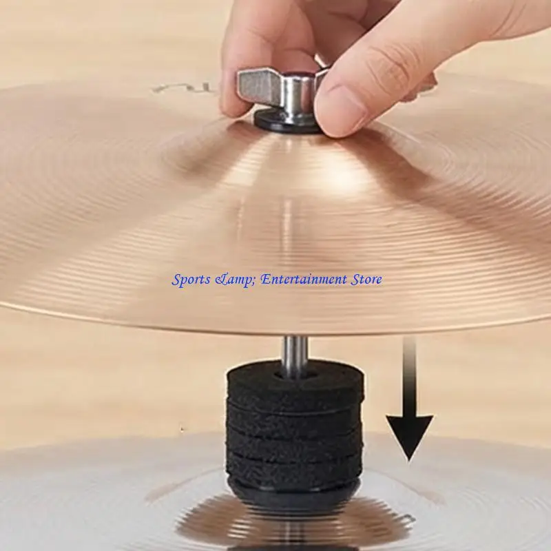 G7NF 10Pcs Plastic Bass Drum Felt Pad Drum Felt Bottom Cover With Shock Absorption