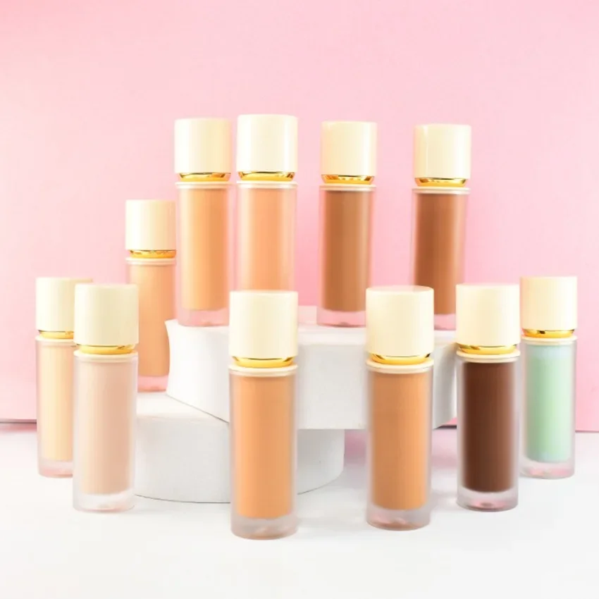 Private Label 11 Color Liquid Concealer Full Coverage Long Lasting Balance Skin Tone Moisture Custom Logo Makeup Wholesale Vegan