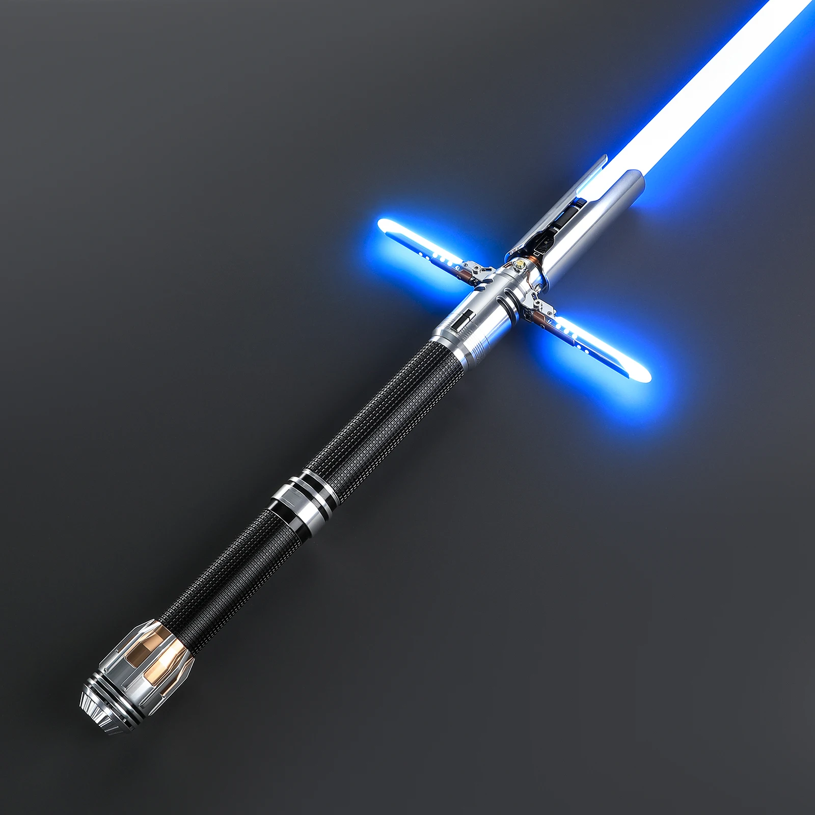 

LGT Saberstudio Survivor Crossguard Lightsaber Sensitive Smooth Swing with Bluetooth Infinite Color Changing with 34 Sound Fonts