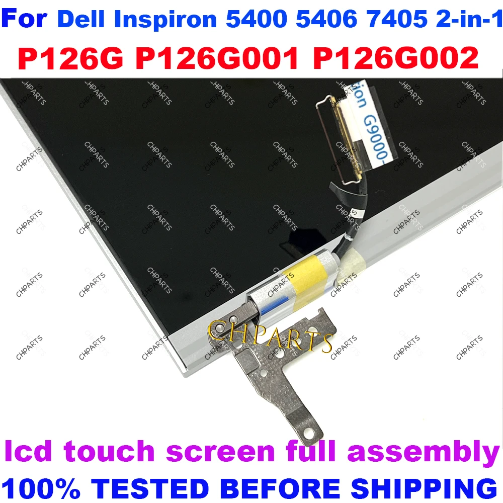 14 “para dell inspiron 5400 5406 7405 2-em-1 p126g p126g002 display lcd painel de substituição da tela de toque montagem completa