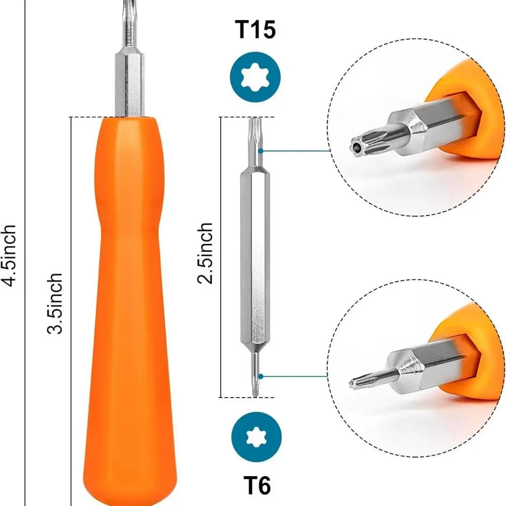 T6 T15 2 in 1 Screwdriver Set Special Disassembly Repair Tool Kit for Home Smart Doorbell Opening Screw Driver Bits image 3