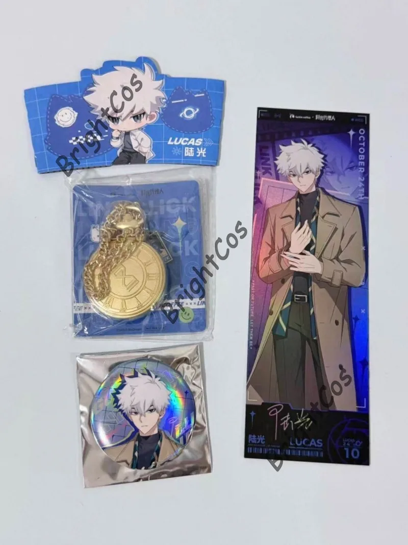 [Offical Collab] Link Click X Luckin Game Anime Time Freeze Felix Liuxiao Charles Etc. Badge Pocket Watch Charm Laser Ticket view 4
