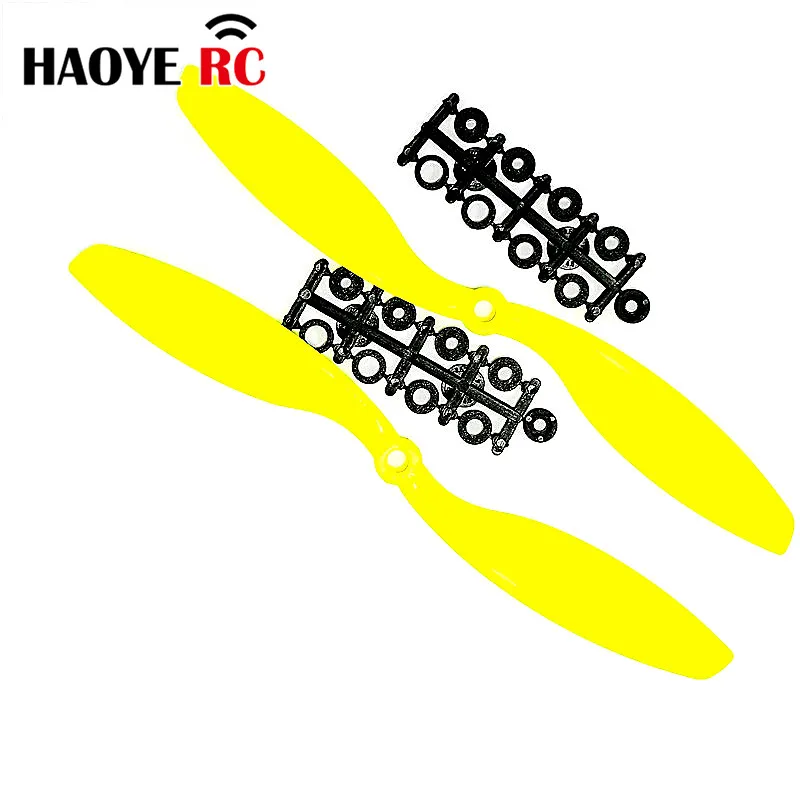 Haoye 2 Pairs Propeller 8x4.5 10x4.5 12x4.5 8045 1045 1245 CW CCW Rotation For Multi-Copter RC Quad Copter