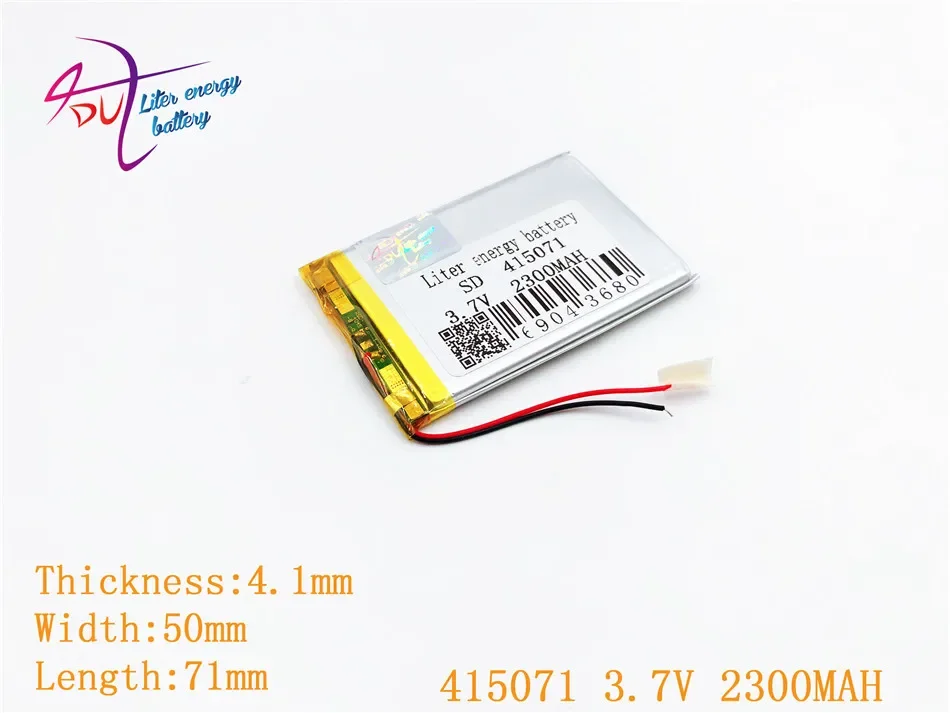 Tablet battery 3.7V 2300mAh 415071 Universal Li-ion battery for tablet pc 7 inch 8 inch 9 inch DVD E-book bluetooth headset