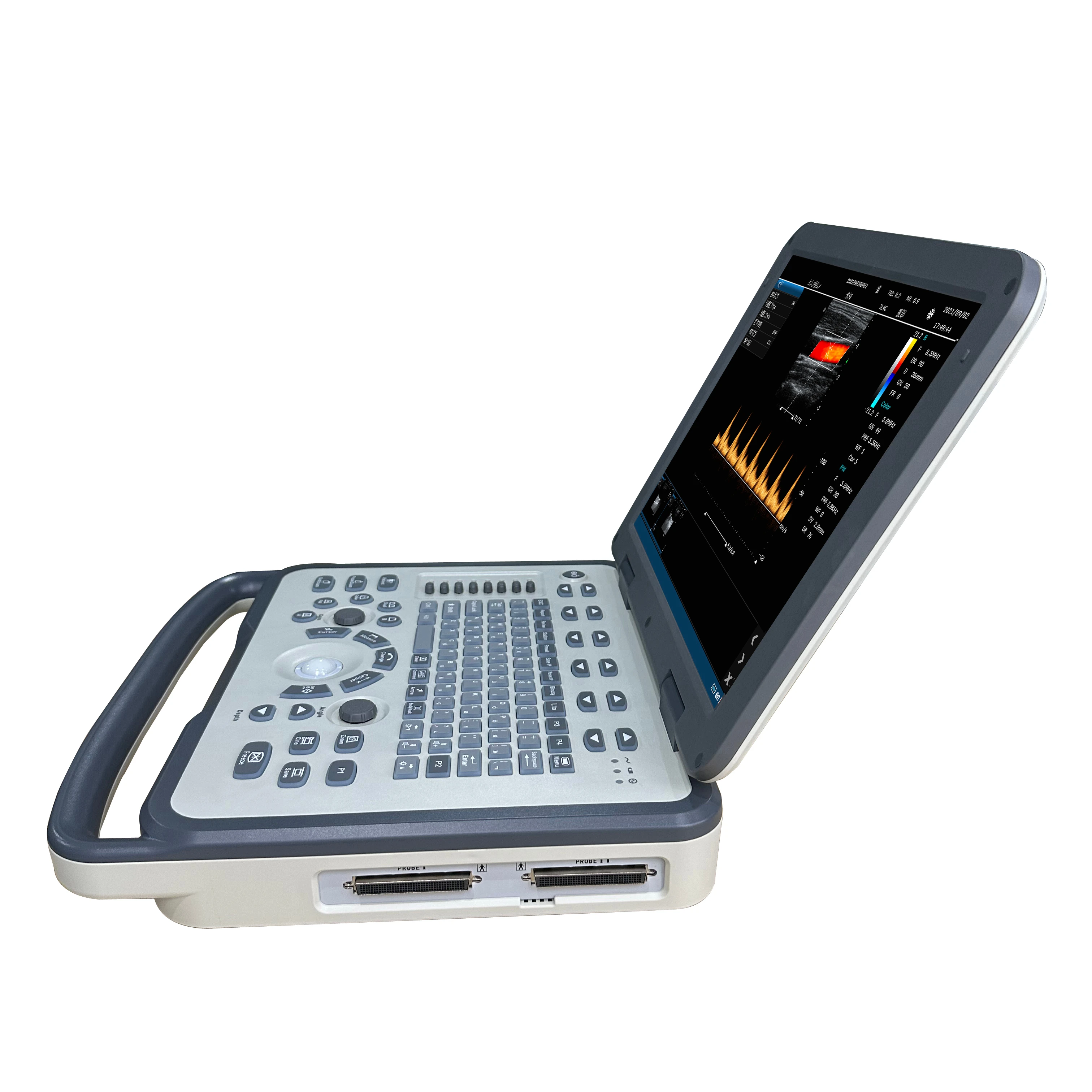 High Quality Electric Portable Color Doppler Ultrasound Machine 15 Inch LED Screen CE ISO Approved for Humans Vets Medical Use