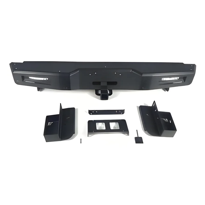 

STLFWholesale New 4x4 Offroad Steel Car Bumper for Toyotas Prado 2005-2014 Hilux Vigo Rear Front Insurance Including Fog Light