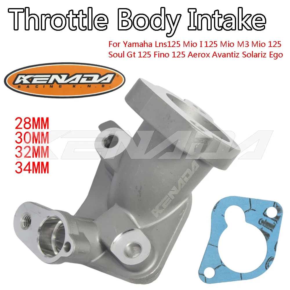 Throttle Body Intake For Yamaha Lns125/MioI125/Mio M3/Mio125 Soul/Gt125/Fino125 Aerox Avantiz Solariz Ego Gear