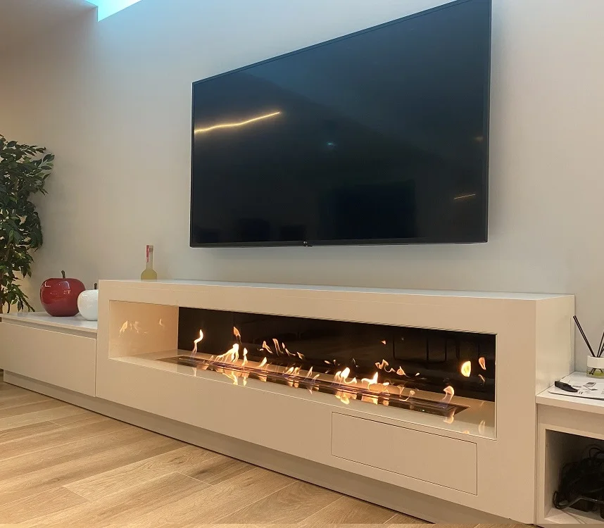 inno-living 60 inch 150cm bio-ethanol fireplace wifi kamin fireplace