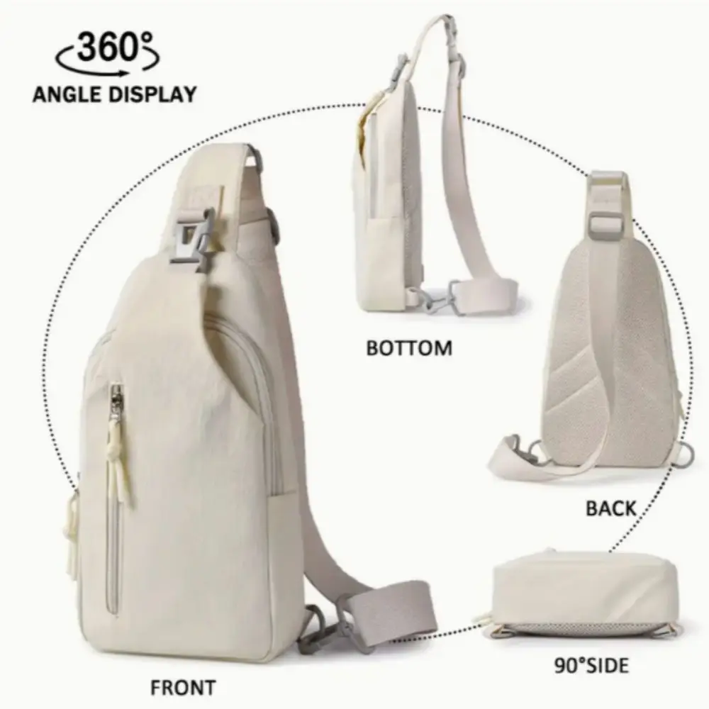 Modische Umhängetasche mit großem Fassungsvermögen, geräumige, leichte Messenger-Tasche, wasserdichte Tragetasche mit mehreren Taschen, lässiges Design – Detail 7