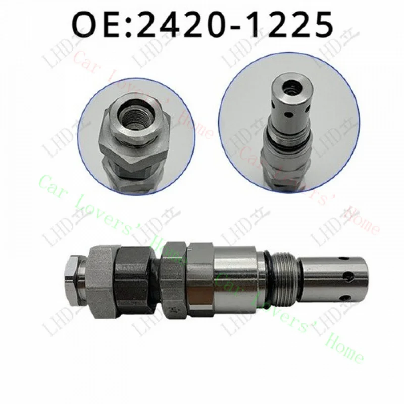 

A + 1 шт. предохранительный клапан 2420-1225A для экскаватора Daewoo Doosan DH220-5 DH220-7 DH200-5/