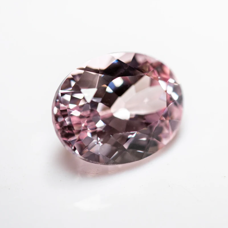 Top Lab Grown Sapphire Oval Shape Sakura Pink Color Charms Beads for Diy Jewelry Making Material Selectable AGL Certificate