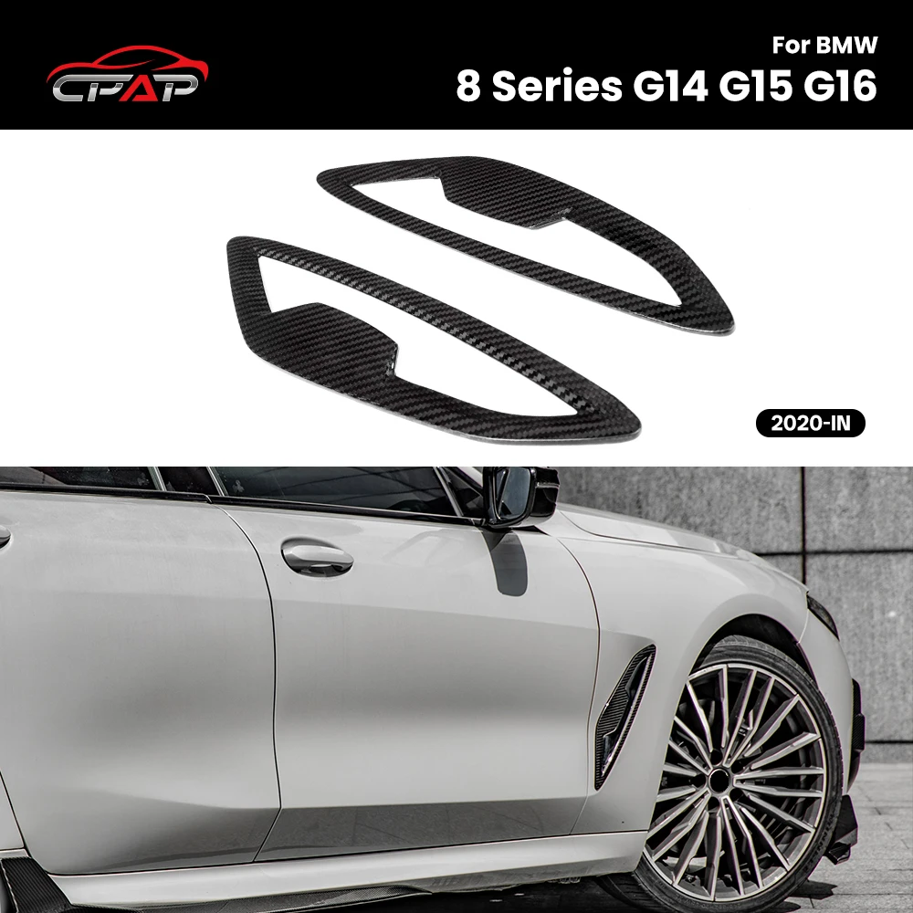 

Real Dry Carbon Fiber Side Fender Trim For BMW 8 Series G14 G15 G16 2020-IN OEM Style Car Accessories 2Pcs/Set