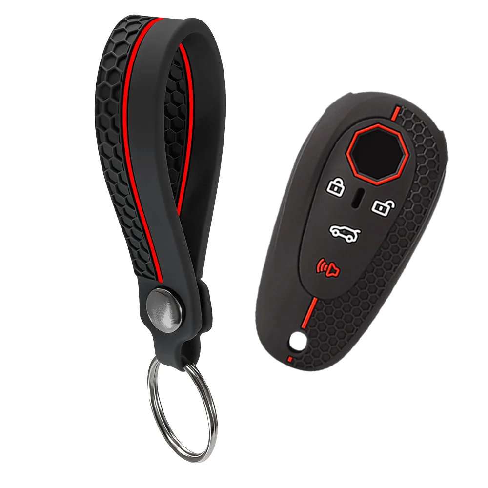 New Silicone Rubber Car Remote Fob Key Cover Case for MG Car Key Bag Cyberster Car Key Set All Inclusive High-End Feeling