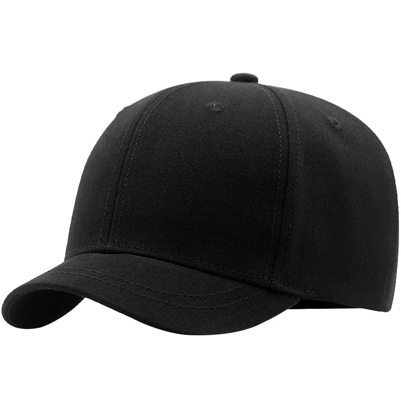 Boné de beisebol masculino e feminino, aba curta, cabeça grande, snapback oversize, chapéu sol, osso grande, tamanho grande, 55-60cm, 61-65cm