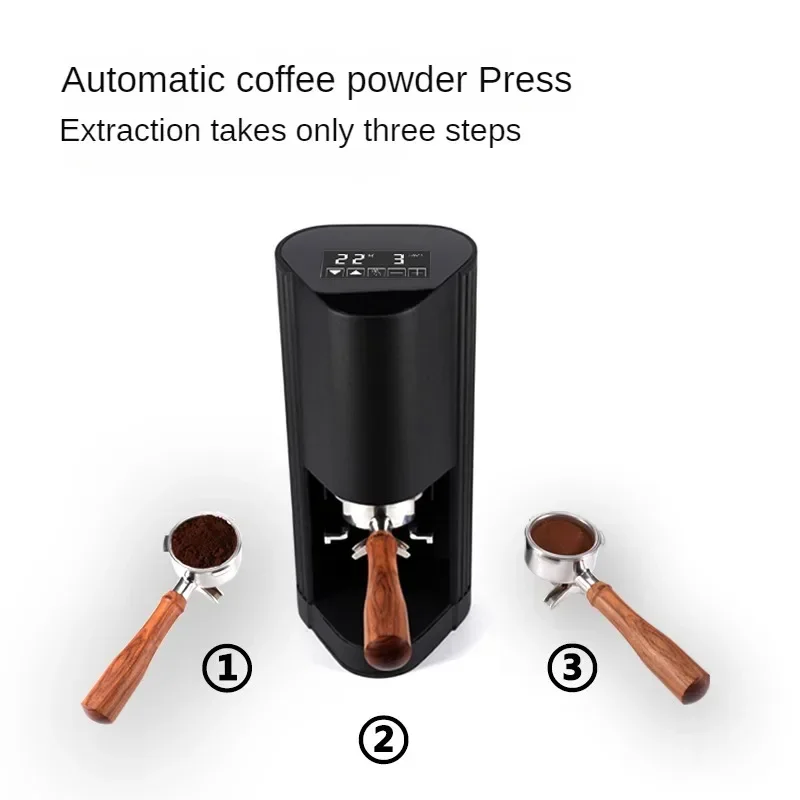 New Black White Arrival Automatic 49-58.5mm Coffee Tamper Adjustable Pressure Commercial Electric Coffee Tamper Machine