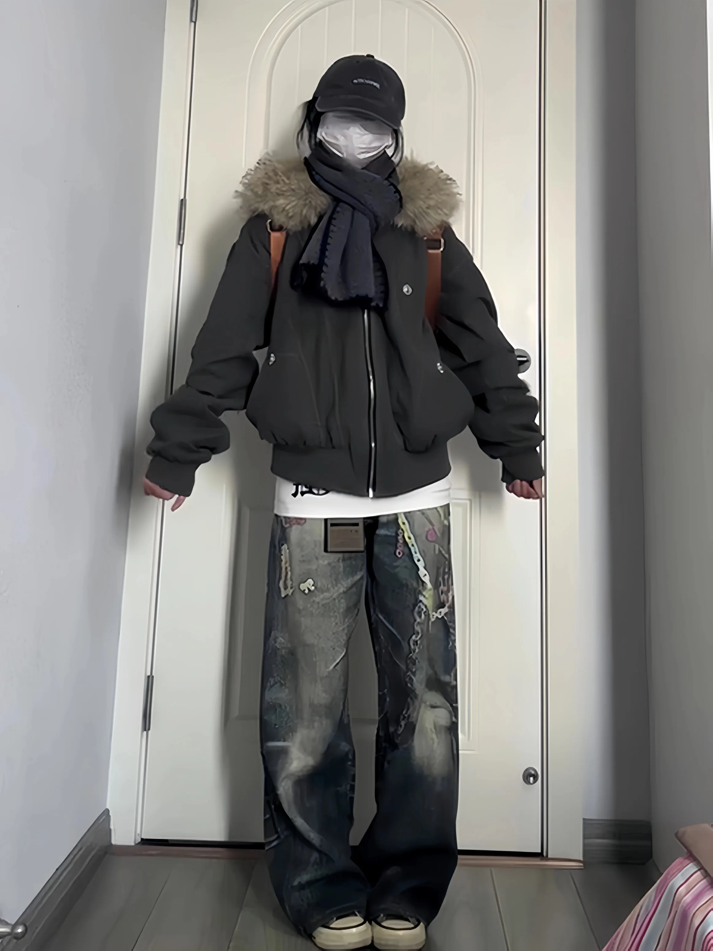 Novo inverno pato branco para baixo jaqueta 2025 novo longo gola de pele de raposa parkas casaco feminino inverno quente engrossar jaqueta outwear wh14