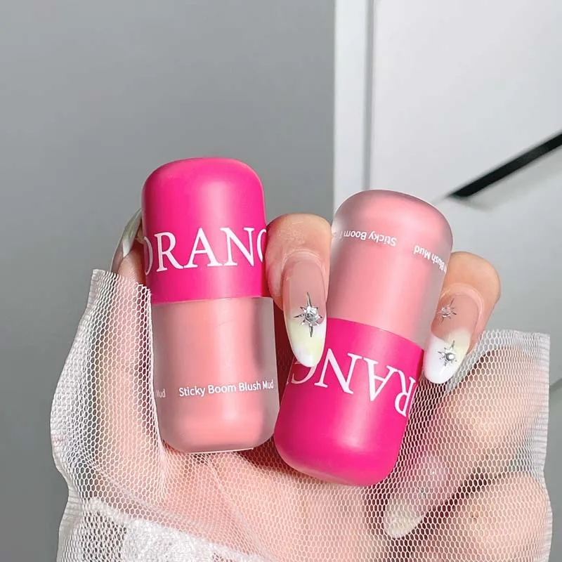 HERORANGE glutinoso feeling Bangbang lip and cheek dual-use lip mud colore opaco trucco nudo trucco naturale polvere fard fango