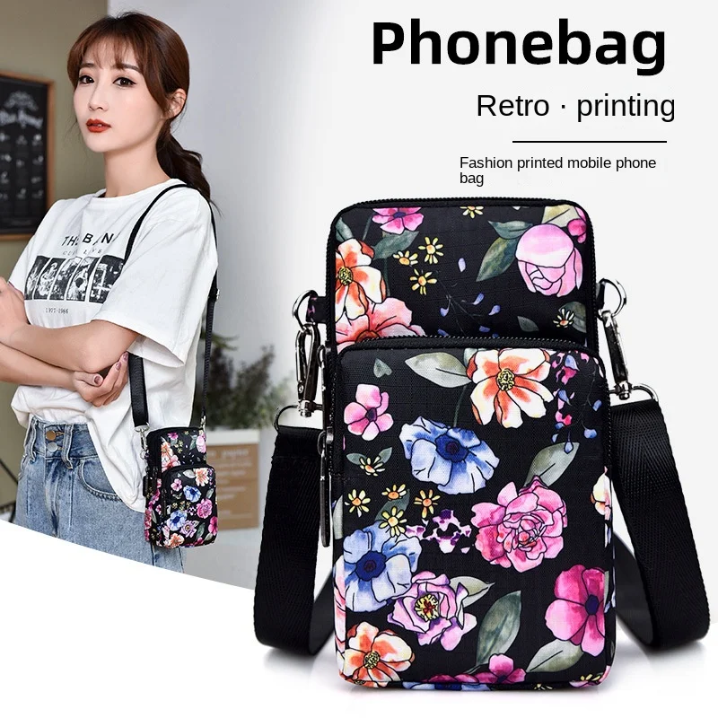 Mobile Phone Bag Women's Mini Bag Single Shoulder Crossbody Bag Wrist Coin Purse Casual Exercise Dance Forearm Bag