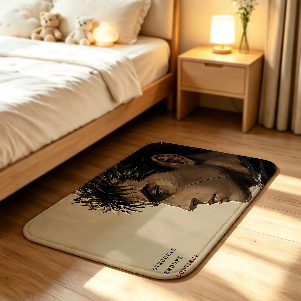 Manga B-Berserk G-Guts Short Plush Rug Carpet mat Machine Washable Soft Comfortable Anti‑Slip Floor Mat Home Decor