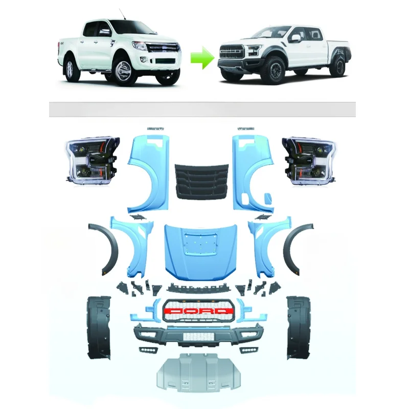 High Adhesion American Style Body Kit HTP87205 Light Ordinary Truck Exterior Accessories Fit For 2012 Truck Exterior Facelift Up