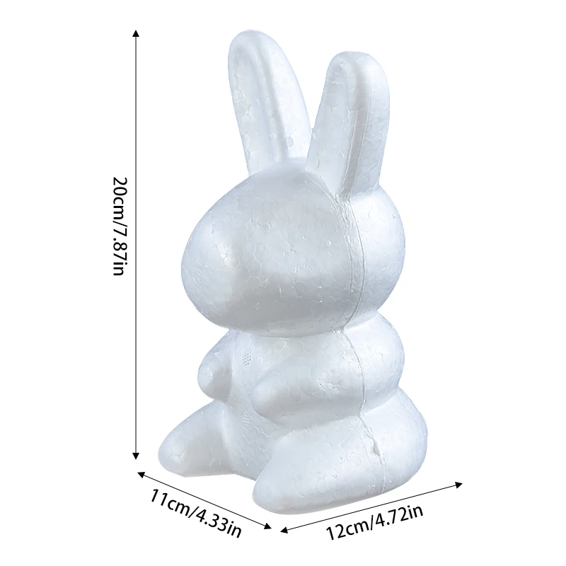 Polystyrene Styrofoam Rabbit Valentine's Day Present DIY Handmade Scrapbooking Wedding Birthday Decor Foam Mould Birthday Gifts