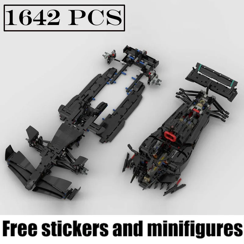 새로운 Testarossa W14 스케일 1:8 팀 스테이크 슈퍼 레이싱 카 모델 Buiding 키트 크리에이터 블록 벽돌 어린이 장난감 생일 선물