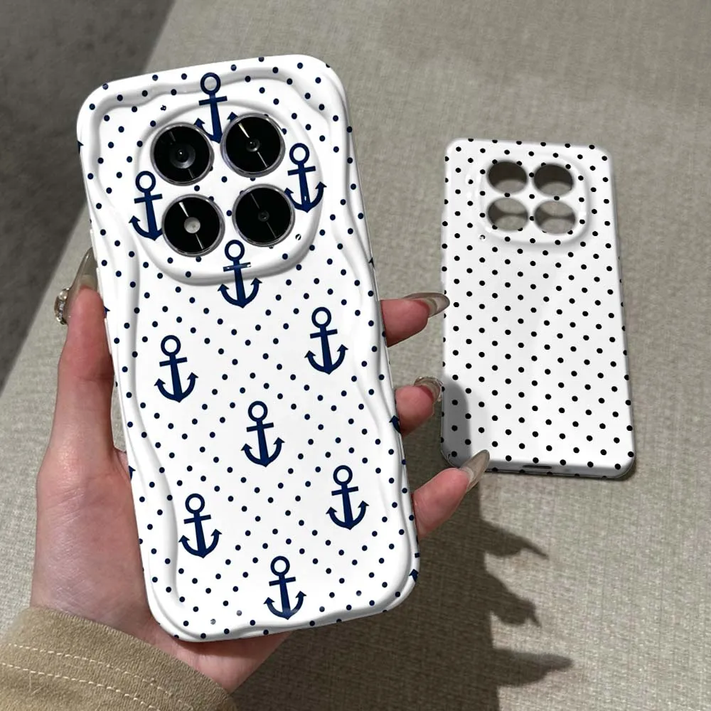 

Creative polka dot pattern For Xiaomi Poco F3 F4 F5 F6 M3 M6 M7 X2 X4 X5 X6 X7 C75 Pro 5G Feilin Wave Oil Shell Phone Case
