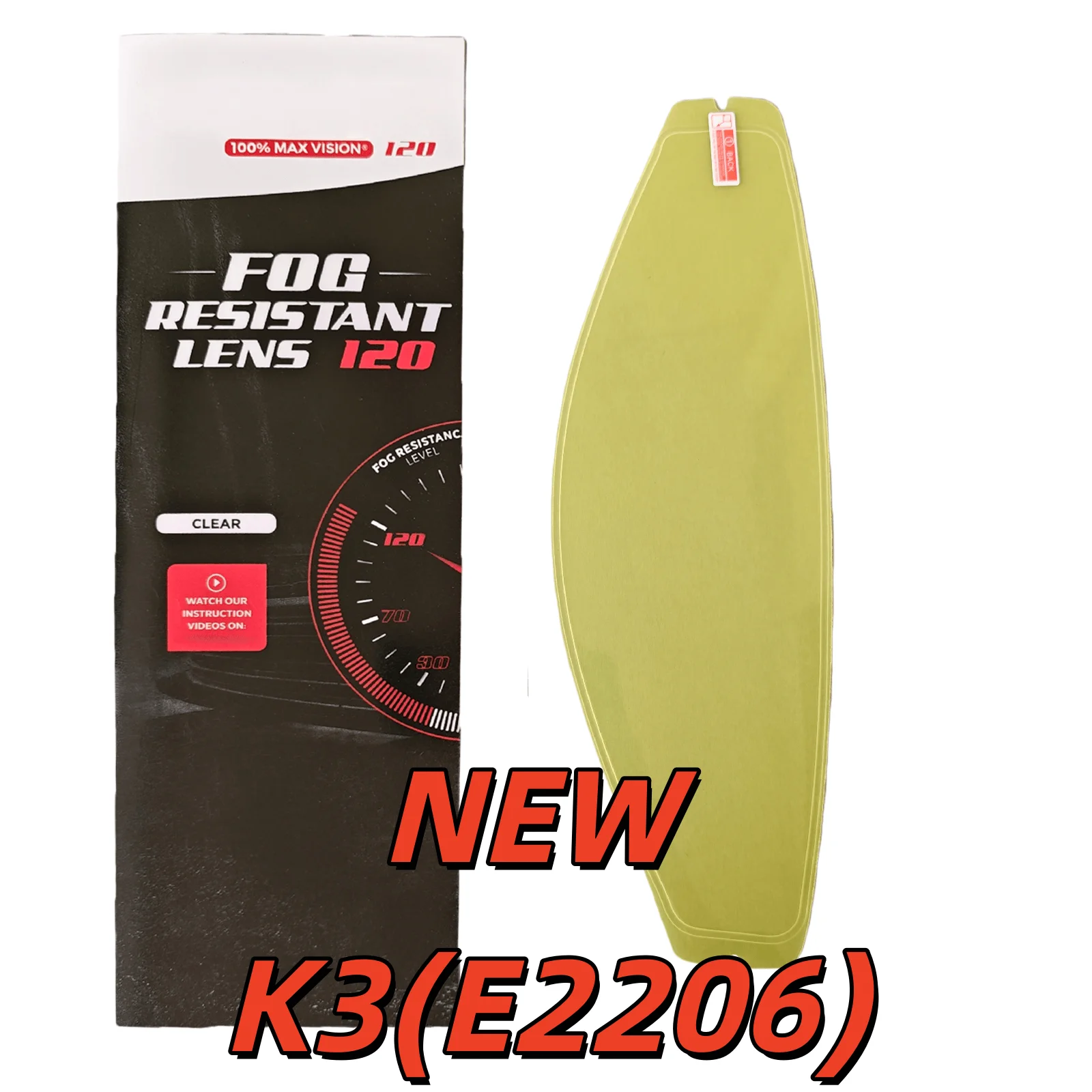 K3(E2206) Anti Fog Film for AGV K3(E2206) Motorcycle Helmet Visor Anti Fog Insert