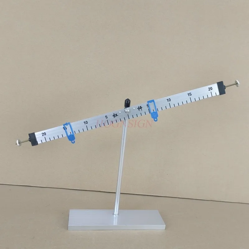 Primary scientific lever balance aluminum alloy lever scale and support with 50g*10pcs weight physical mechanics experiment