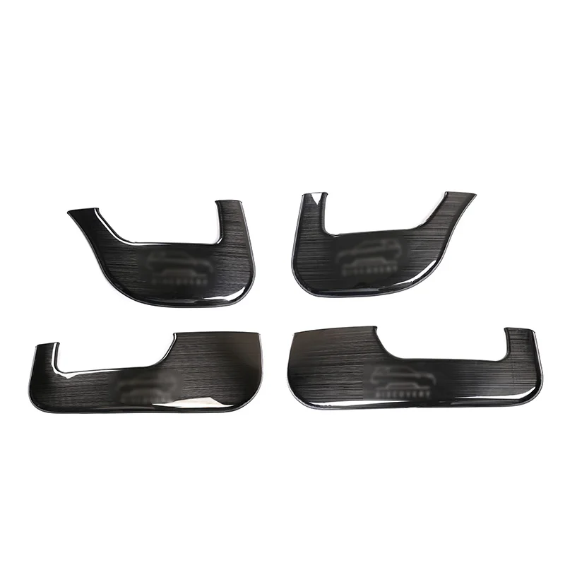 Car Accessories Interior Door Anti Kick Cover For Land Rover Discovery Sport 2020 Door Kick Protection Board Black Brushed  4Pcs