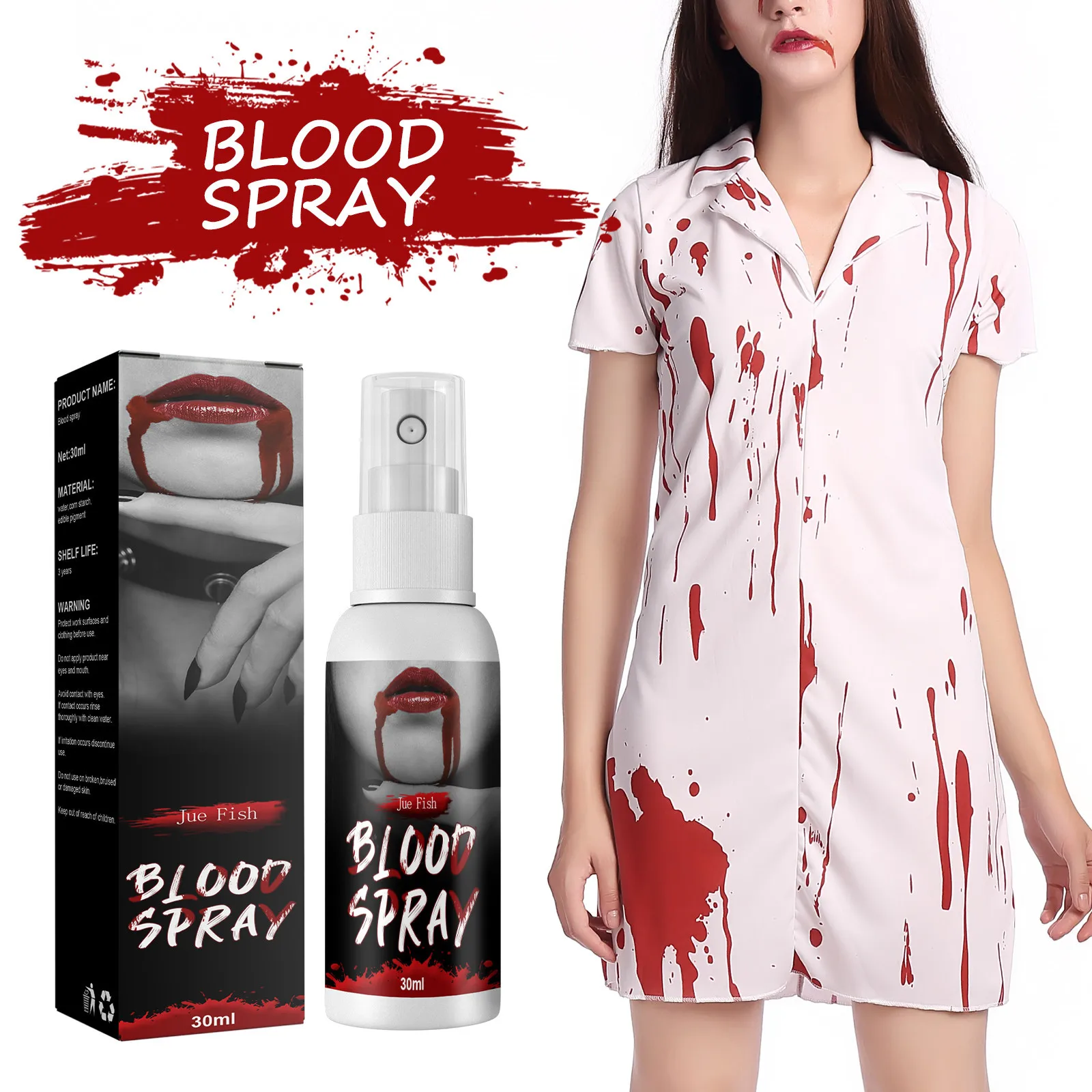 Spray Faux Sang 30 ml – Maquillage Halloween – photo 9