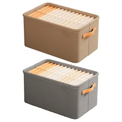 Closet Organizers Storages for Clothes Jeans Sweater T-shirt Stackable Closet Drawer Organizer Storage Bin Container with Handle