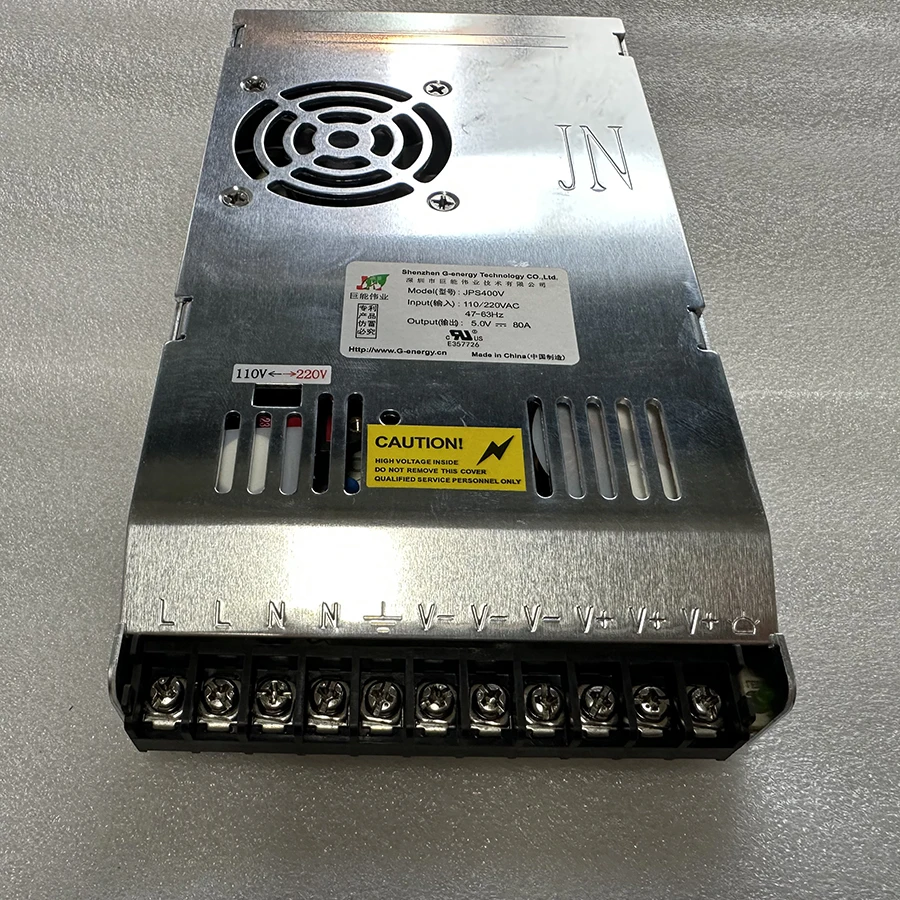 Special LED display power supply With Fan Ultra-thin 110/220VAC input, 5V 80A 400W output