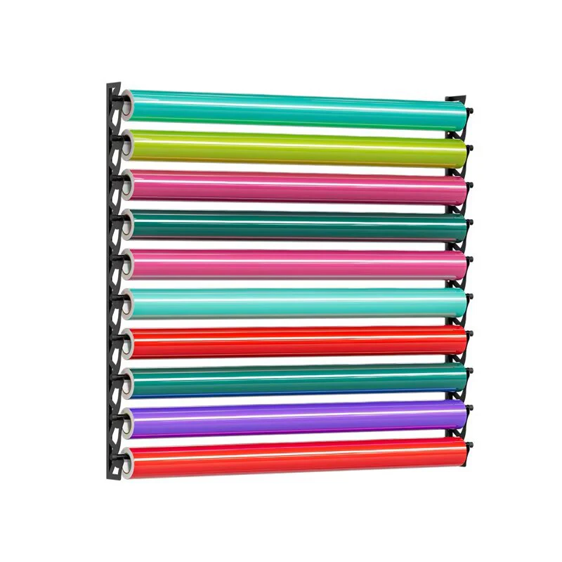 Car window film roll storage rack alloy steel vinyl roll storage rack packaging film carpet display rack