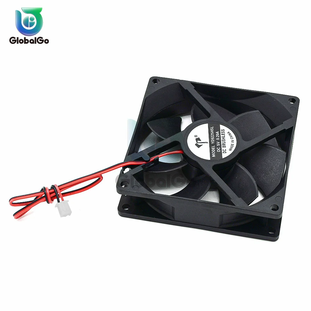 PC 컴퓨터 케이스용 9225 12025 슬리브 볼 냉각 팬, FG PWM USB 2 핀 3 핀 4 핀 DC 쿨러 팬, 5V, 12V, 24V, 48V, 92mm, 120mm