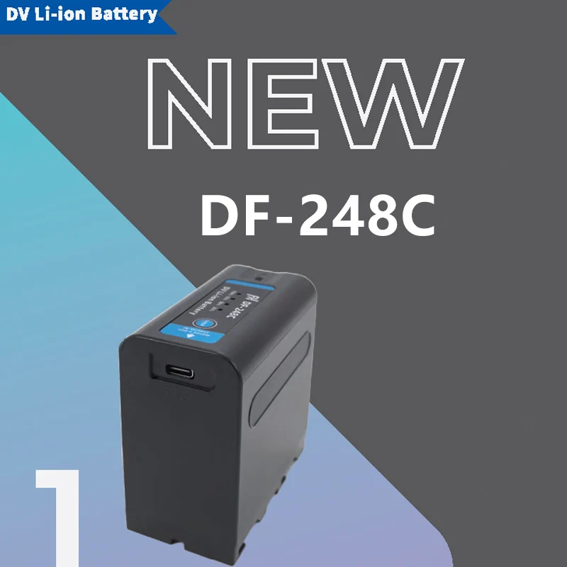 

FXLION DF-248C DV lithium battery for Sony NP-F with D-Tap and USB Type-C