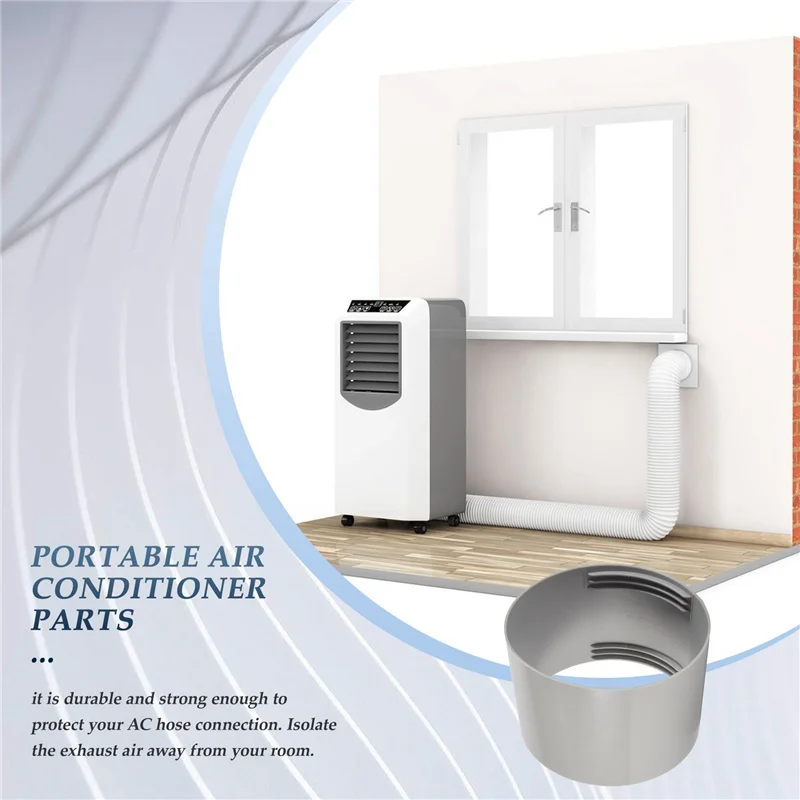 ABGR-Portable Air Conditioner Exhaust Hose Coupler Window Adapter AC Unit Tube Connector Parts & Accessories
