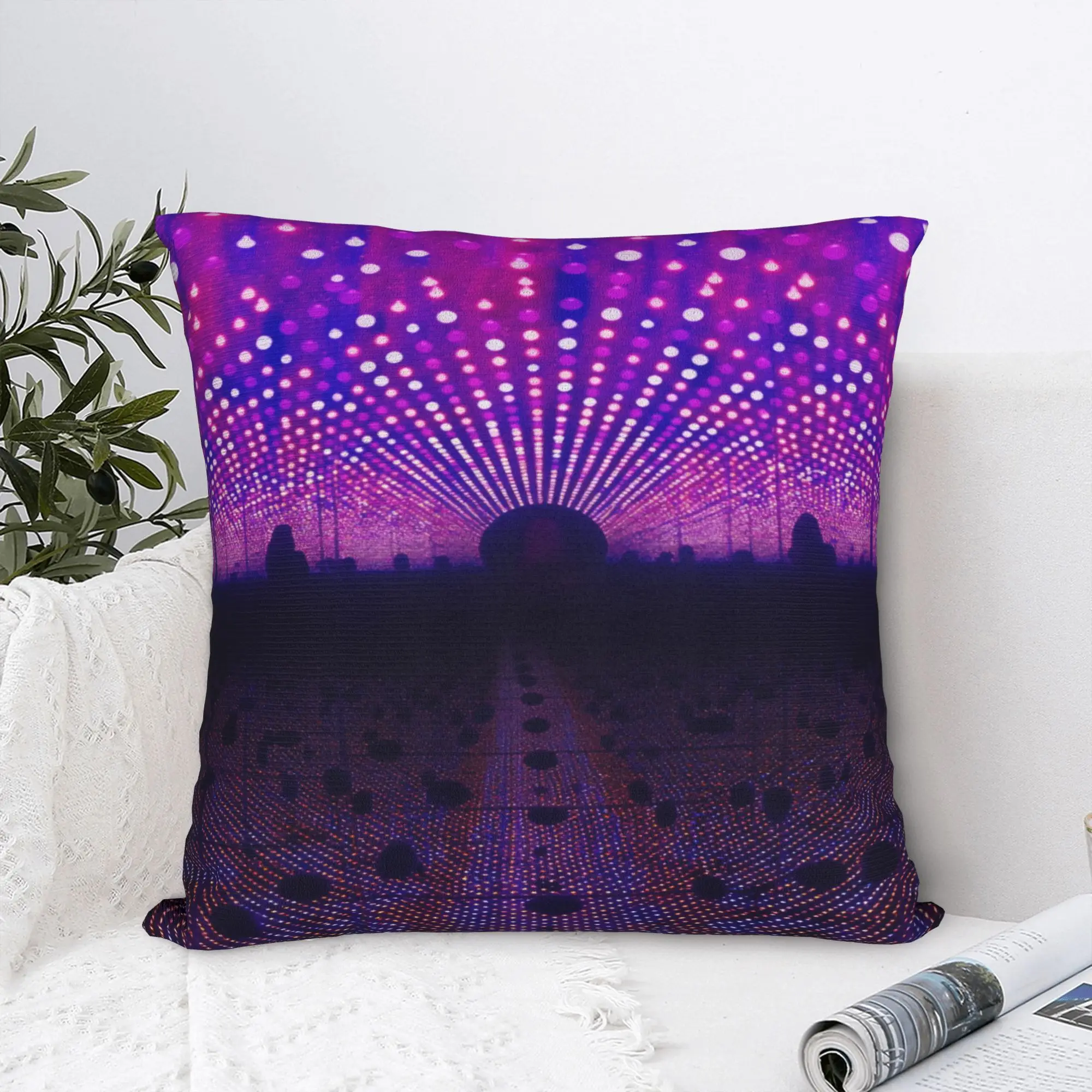 Pillow Cover Yayoi Kusama Infinity Mirror Room  Funny Pillow Case For Sofa Couch Bed Living Room Pillowcases