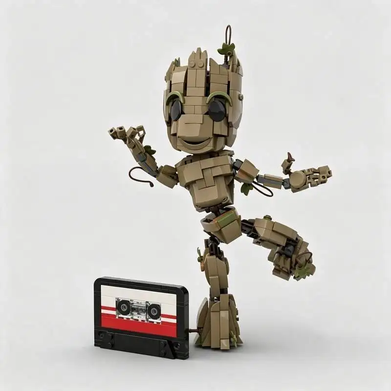 478PCS Forest Guardian Robot Building Blocks Articulated Figure Model DIY Assembly Toy Creative Display Collection Birthday Gift
