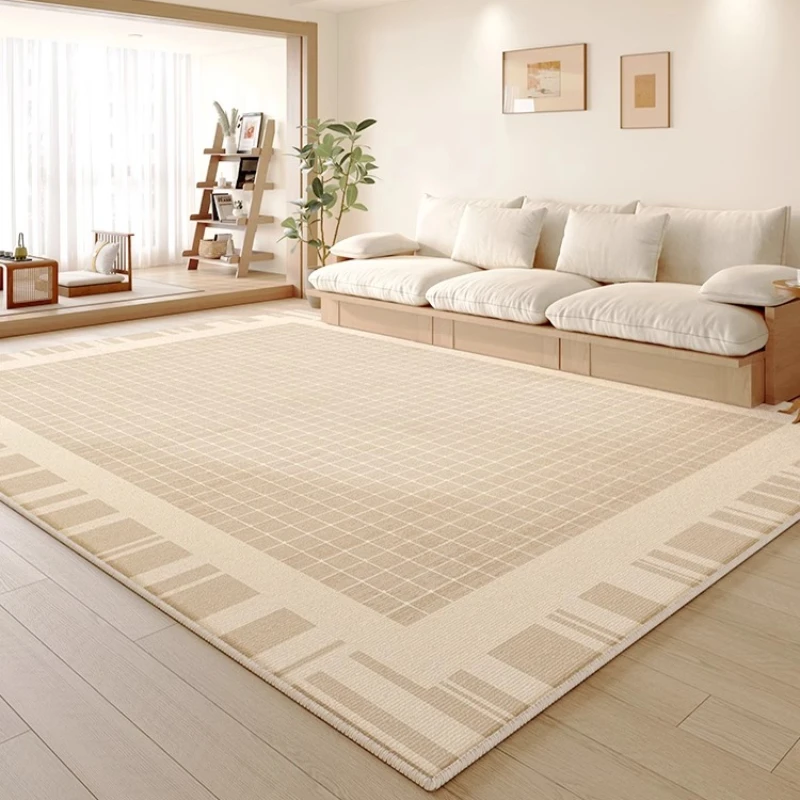 Minimalist Plaid Art Carpet Comfortable Luxury Bedroom Rug Striped Diamond Living Room Carpets Easy Clean Washable Sofa Play Rug