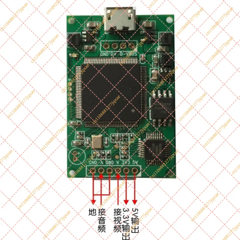 AV to USB Video Capture Card with H.264 Hardware Encoding, UVC Driver-Free & OTG Supported
