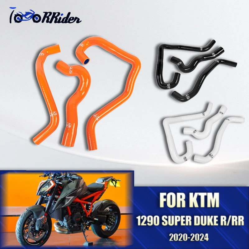 

Motorcycle Radiator Silicone For KTM 1290 Super Duke R/RR 20-24 Coolant ube Silicone Hose Kit water pipe with Clamp Accessorie