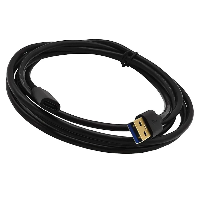 Kabel Data Berlapis Emas dengan 5Gbps Ttype-C ke USB 3.1 Pria ke Type-C Female - Kecepatan yang Ditingkatkan