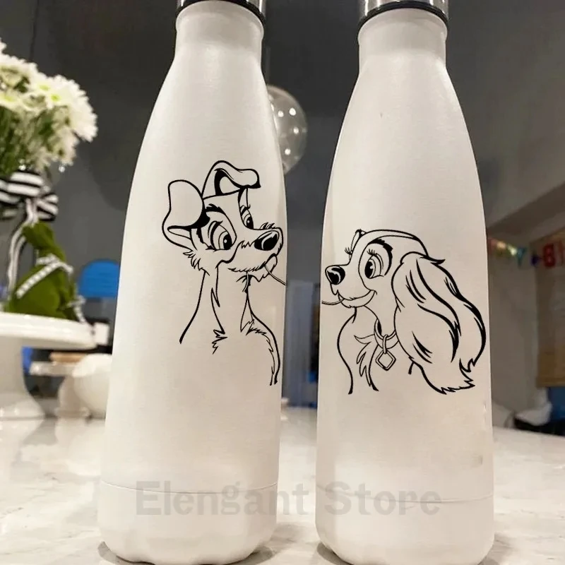 Lady and the Tramp Decals Car Door Laptop Water Bottle Decor,Funny Cartoon Vinyl Sticker Baby Kids Bedroom Wall Decal Decoration