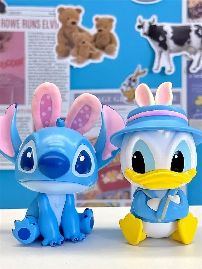 Disney Mystery Box Series รูป Surprise กล่องตาบอด Stitch Donald เป็ด Daisy Collection ตุ๊กตาของขวัญน่ารักตกแต่งของเล่น