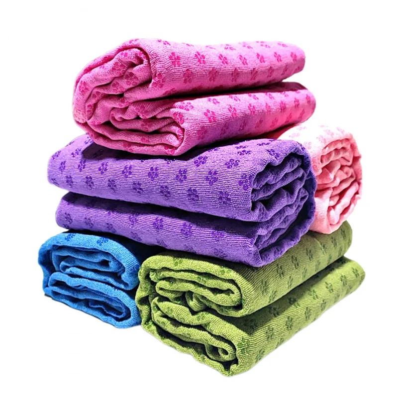 

PVC Plum Blossom Yoga Blanket 183X63cm Drape Sweat-Absorbent Non-Slip Towle Portable Home Fitness Exercise Cloth Cushion